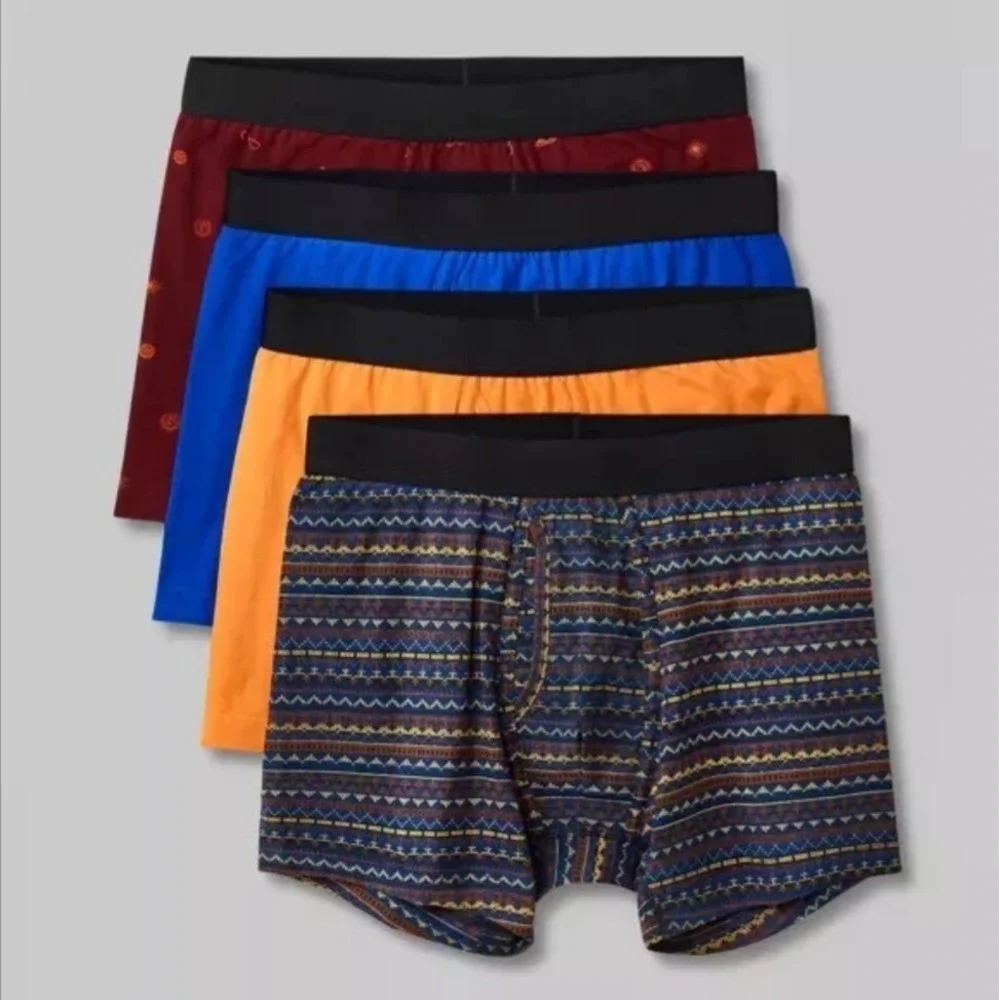 🐻 Men's Fairisle/Celestial Badge Boxer Briefs - Original Use‼️4 Pieces size S